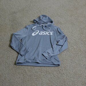 Medium - Asics Running Hooded Sweatshirt Heather Grey